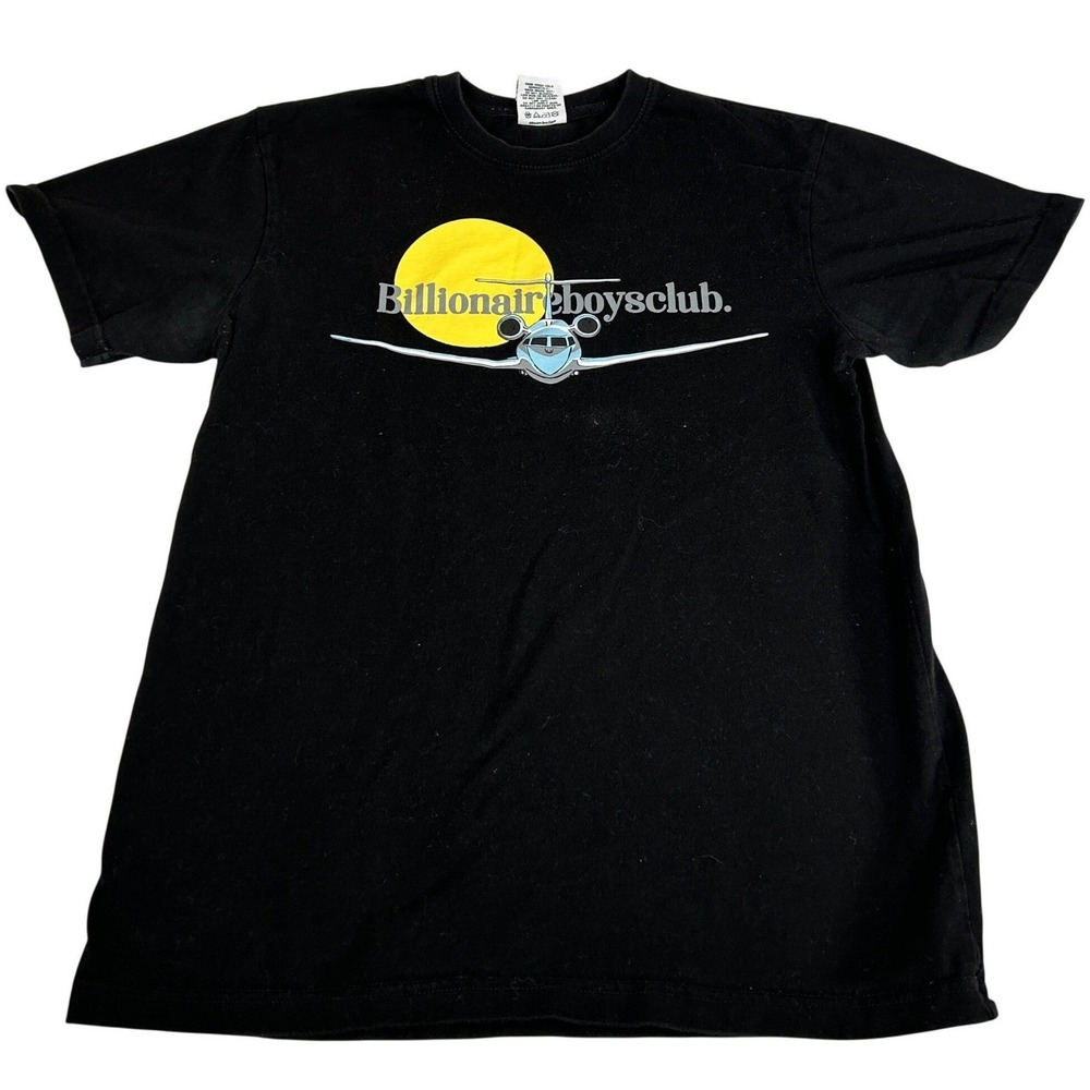 Billionaire Boys Club BBC Mens Black Jet Sun Graphic T-Shirt Size M